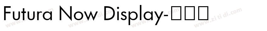 Futura Now Display字体转换